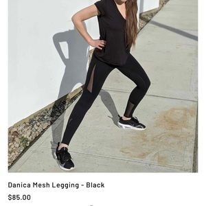 Danica mesh leggings in black